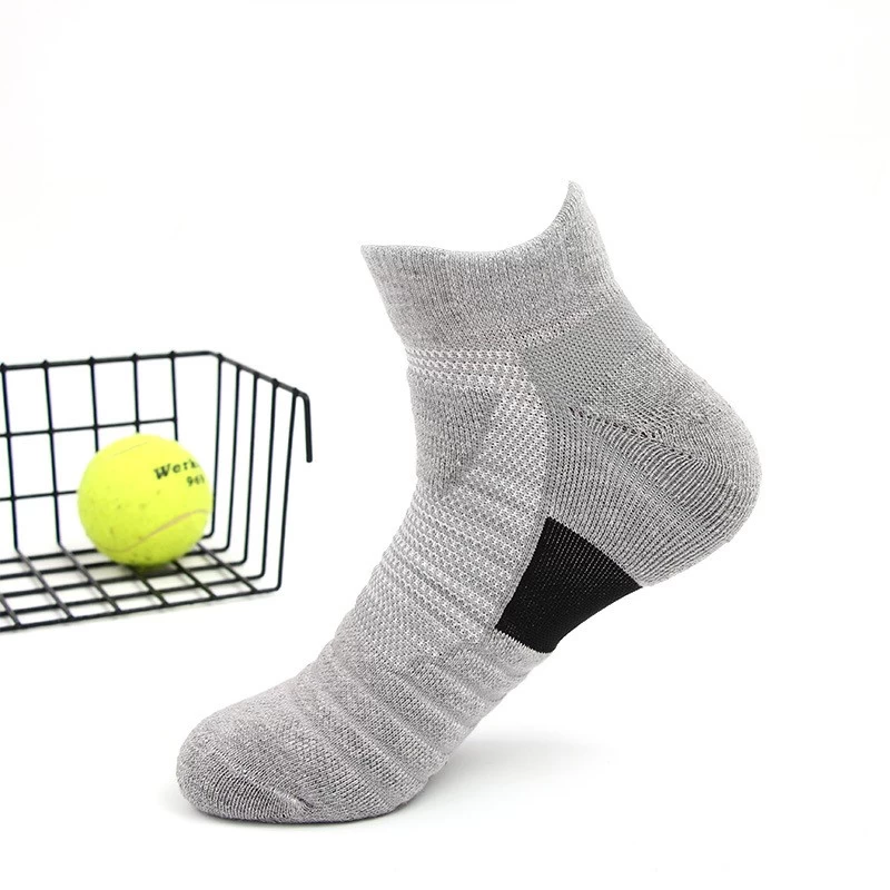 SKU-02-Men's Gray Sport Socks (Thickened Terry Approx. 55g)
