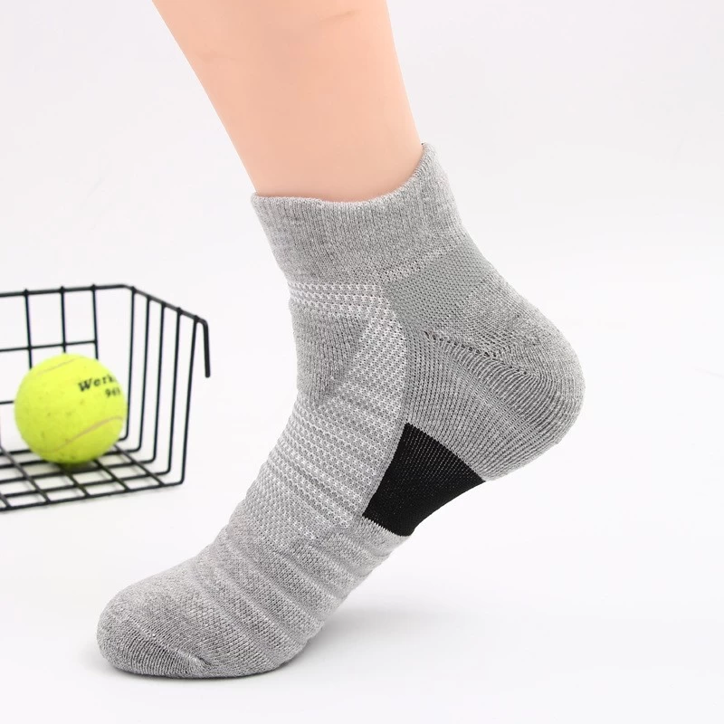 SKU-05-Men's Gray Sport Socks (Thin Terry Approx. 45g)
