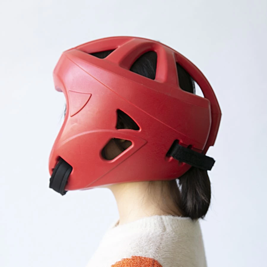 PU ポリウレタン テコンドー ヘルメット ヘッド ガード中国メーカー顔と頭を保護する快適な保護具 Pu レザー