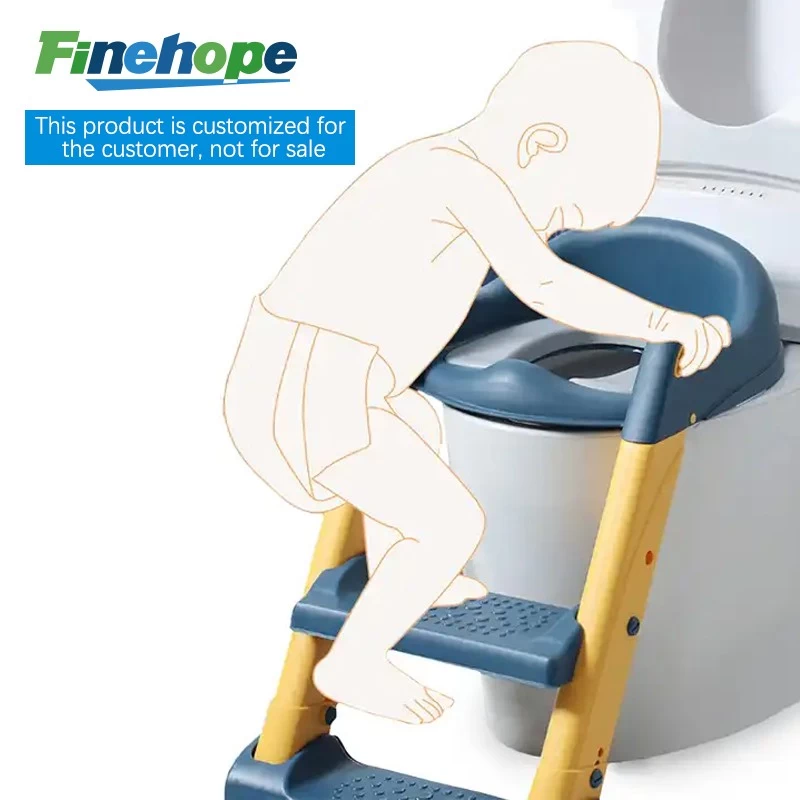 Assento penico para bebê mais vendido com escada Assento antiderrapante para cadeira de treinamento de penico para bebês com degrau