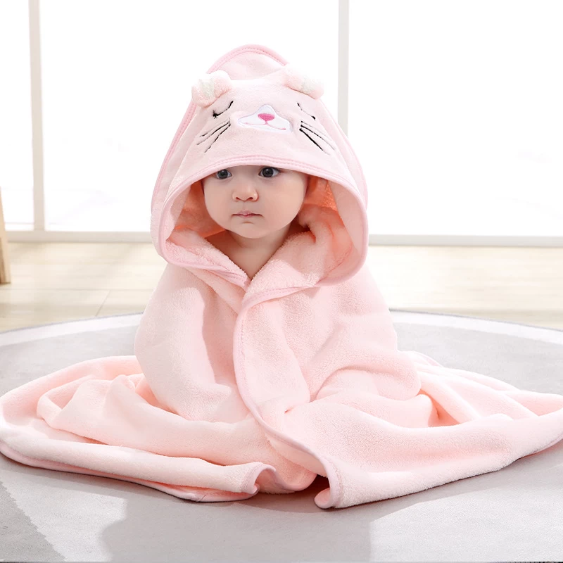 Mebie Baby Toalla de muselina con capucha, diseño de rayas grises, bonita  toalla de baño con capucha para recién nacidos, bebés y niños pequeños