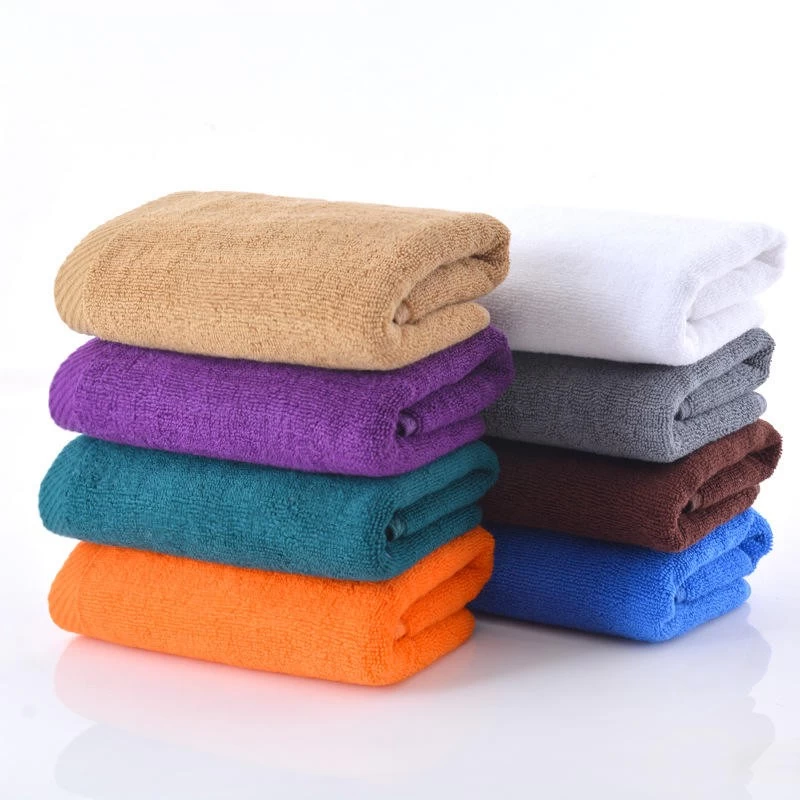 Telo da bagno 100% cotone di alta qualità Set di asciugamani per hotel spa  di grandi dimensioni telo da bagno in tinta unita produttore di asciugamani  per il viso in Cina