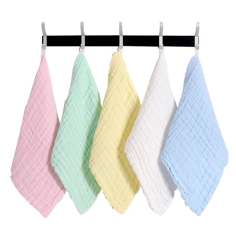 Organic Cotton Face Towels for Newborn Baby Muslin Cloth ,Pack of 5
