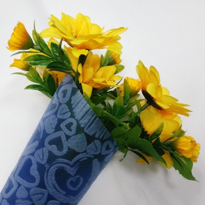 Non Woven Flower Wrapping Paper Merry Christmas Packing China Flower Non Woven Packaging Factory