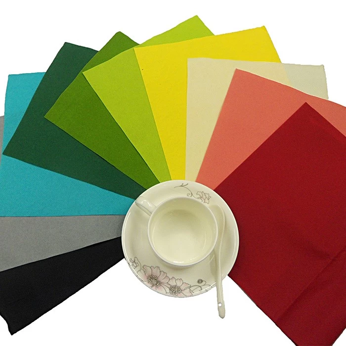 China Linen-Feel Paper Napkins Factory Luxury Folded Party Dinner Table OEM Airlaid Pocket Paper Napkins manufacturer