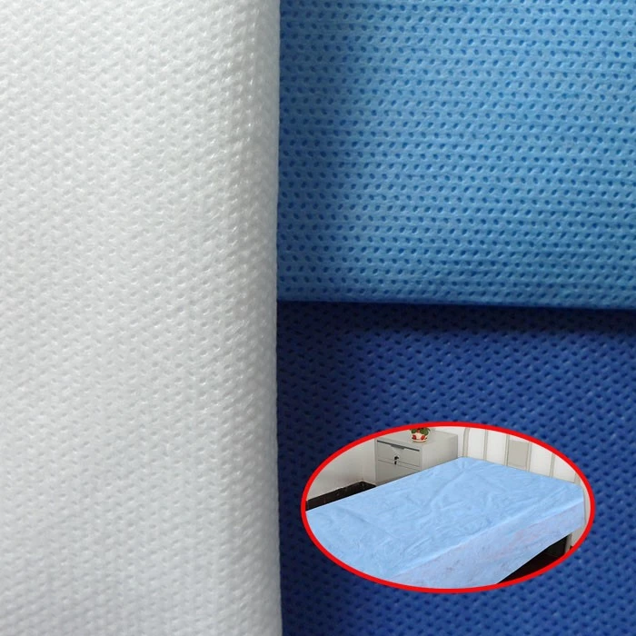 porcelana Rollo de sábana desechable de China, rollo de sábana hilado de PP duradero para masaje de spa de fábrica fabricante