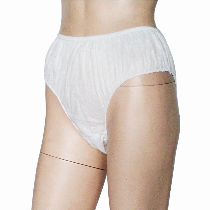 China Disposable Briefs Vendor Non Woven Underwear For Spa Panties For Women Period Sterilized