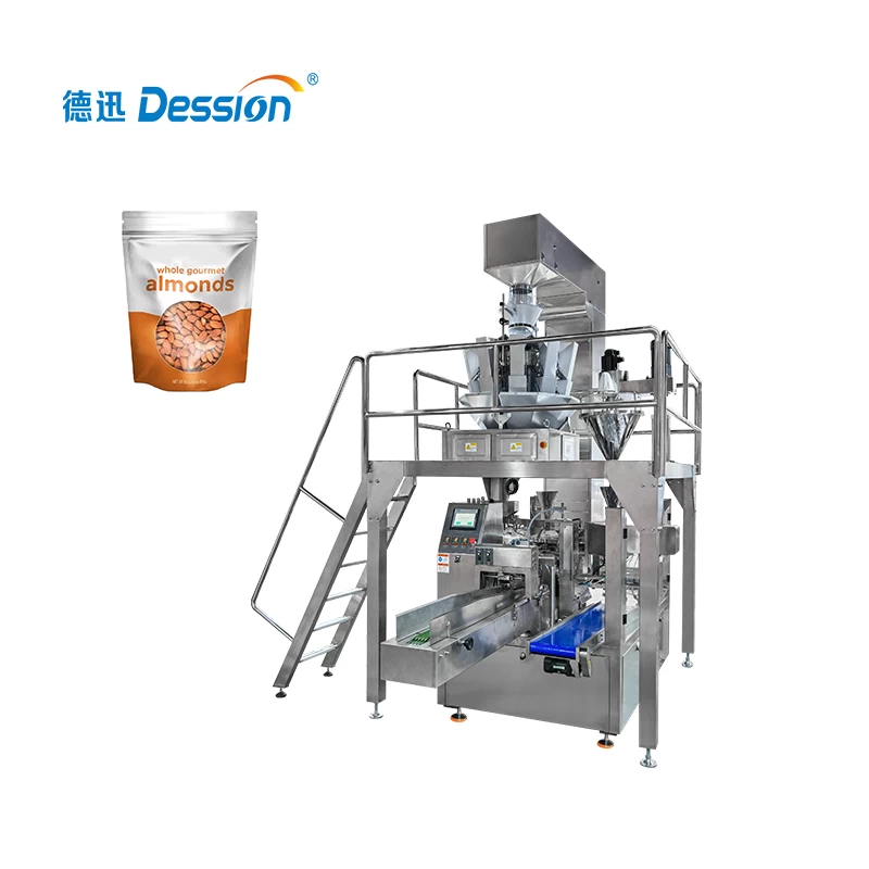 China Automatic Granule Packing Machine Premade Bag Filling Machine Coffee Bean Candy Seeds Grain Pouch Premade Bag Packing Machine manufacturer
