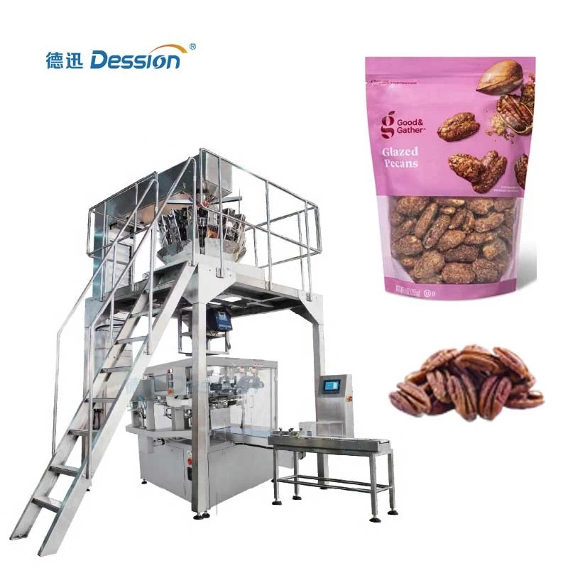 China CE certified doypack packaging machine Pecans nuts packaging machine manufacturer