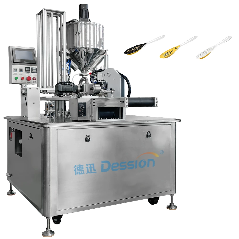 Chine Machine de remplissage de cuillère de miel entièrement automatique - Le système de plateau tournant fonctionne en continu sans s'arrêter fabricant