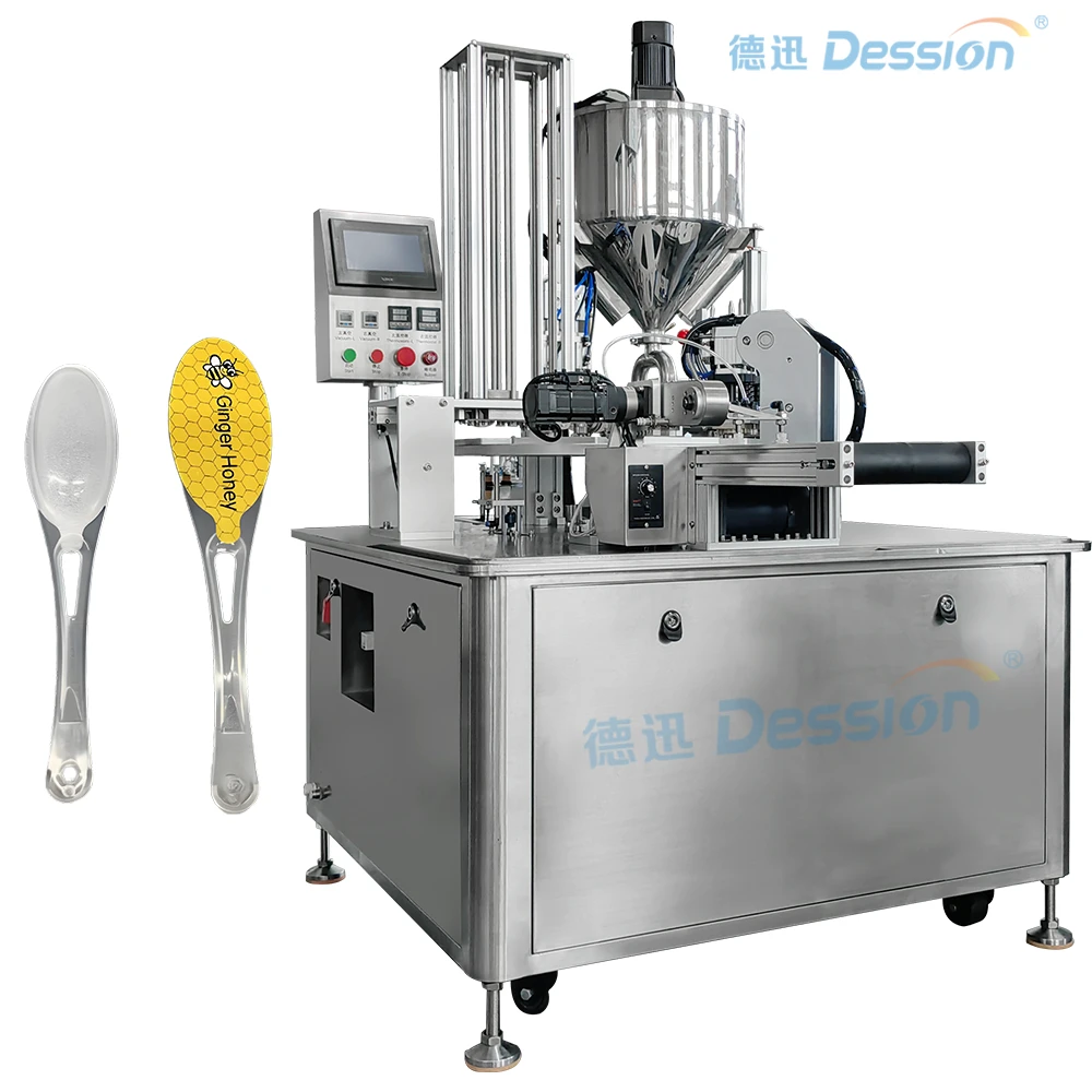China Newly upgraded! Honey spoon turntable filling machine - precise and efficient integration manufacturer