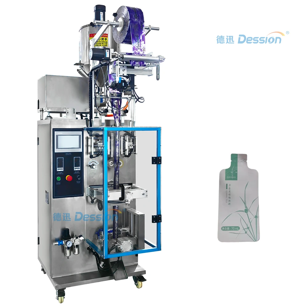 China Mini verticale vloeistofverpakkingsmachine, plantaardige drank, fabrieksprijs fabrikant