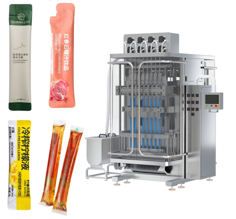 China Automatic High Speed Multi-lane Back Seal Bayberry Juice Packing Machine Chinese Manufacturer Factory Price manufacturer