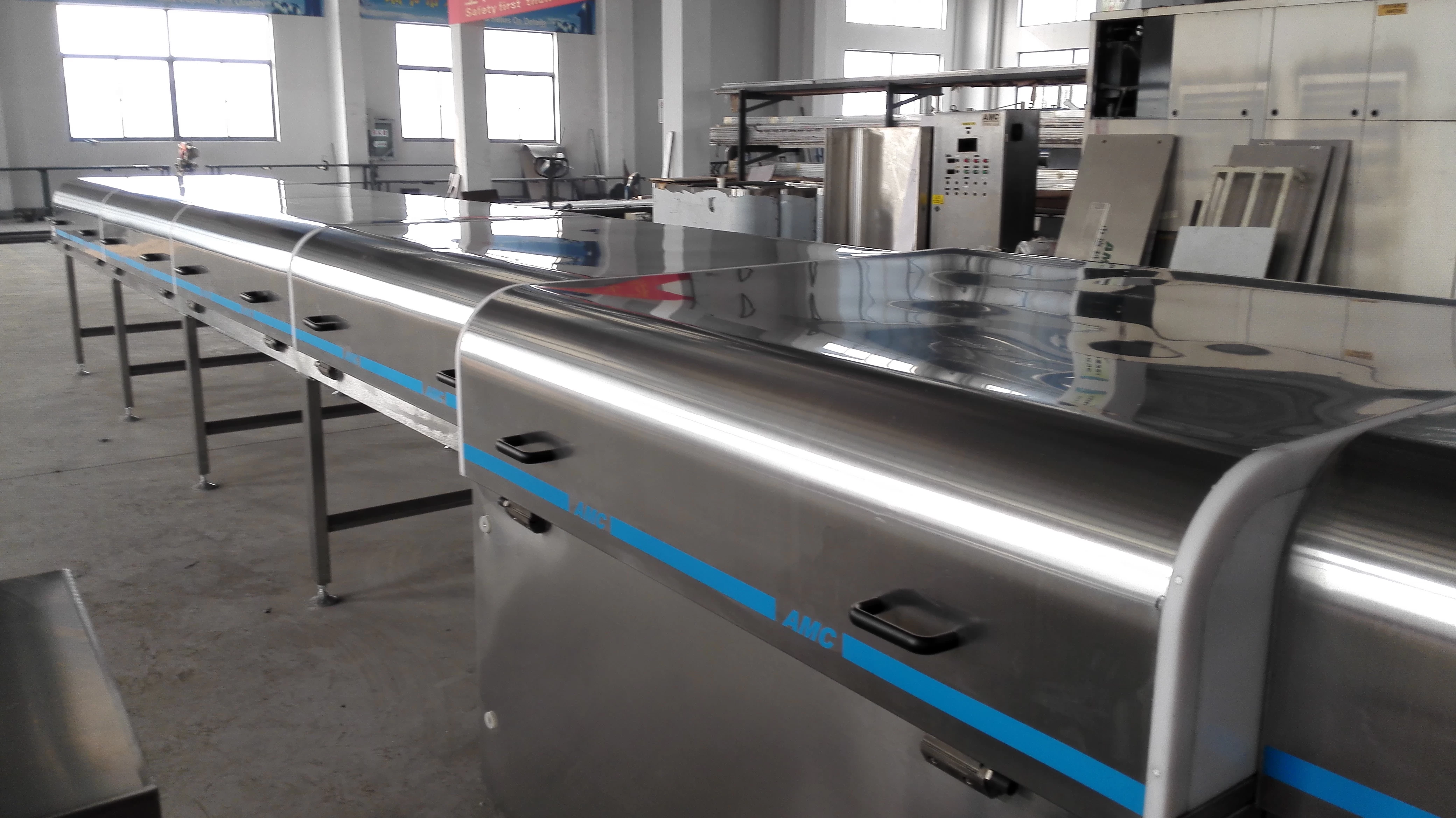 Cooling and Freezing Conveyors Food Steel Belt