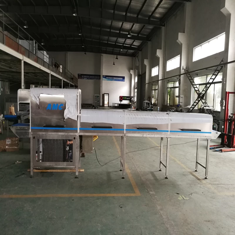 중국 옷을 입은 제품을 냉각하도록 설계된 냉각 터널 제조업체