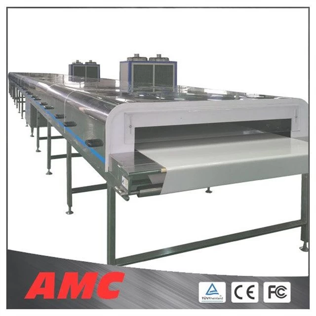 China AMC Stainless Steel Touch Screen Chocolate Snack Biscuits Cooling Tunnel Machine manufacturer