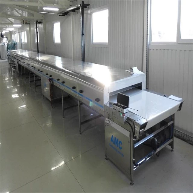 China AMC stainless steel multifunction chocolate biscuit and bread cooling tunnel manufacturer