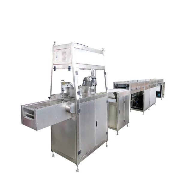 Customized high quality low price easy operation jelly chocolate enrober machine