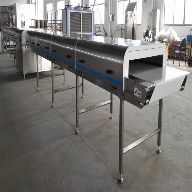 China Customized Newest Designed Full-automatic Cooling Tunnel for Snack Bars manufacturer