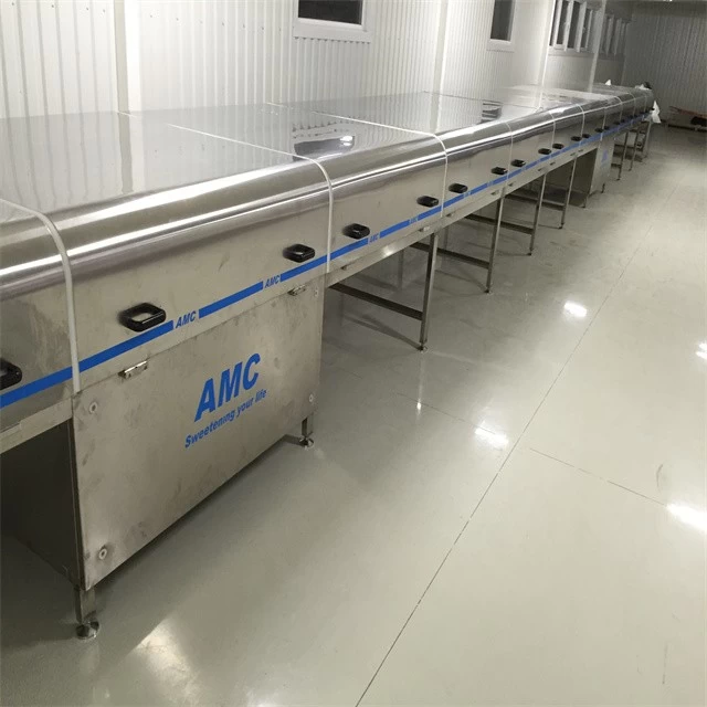 Leading supplier industry process food and cosmetics cooling tunnel conveyor
