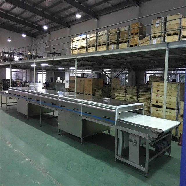Customized High Quality Stainless Steel Full-automatic Snack Food Cooling Tunnel Machine