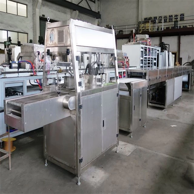 China Stainless steel high performance full-automatic chocolate enrobing/coating machine manufacturer
