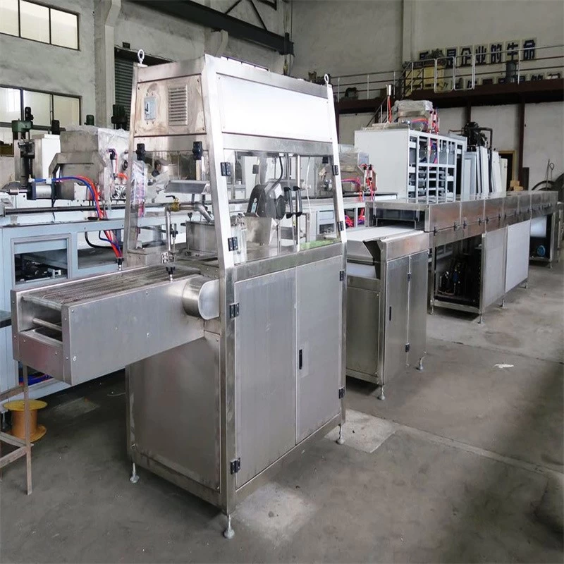 China AMC stainless steel high capacity multipurpose chocolate enrobing machine manufacturer