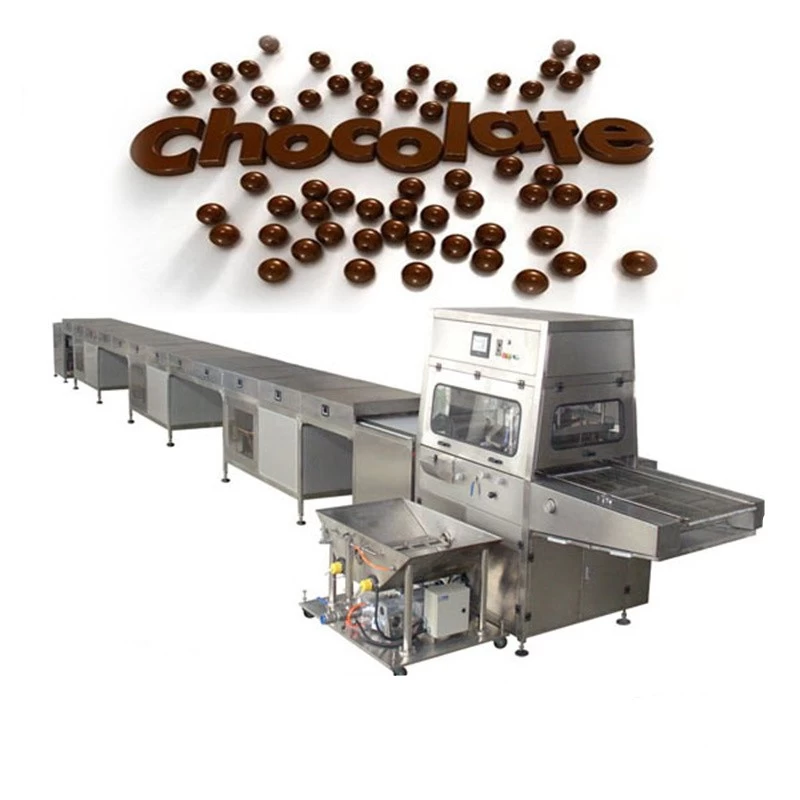 Chine Machine d'enrobage/enrobage de chocolat entièrement automatique à haut effet, la plus récente conception fabricant