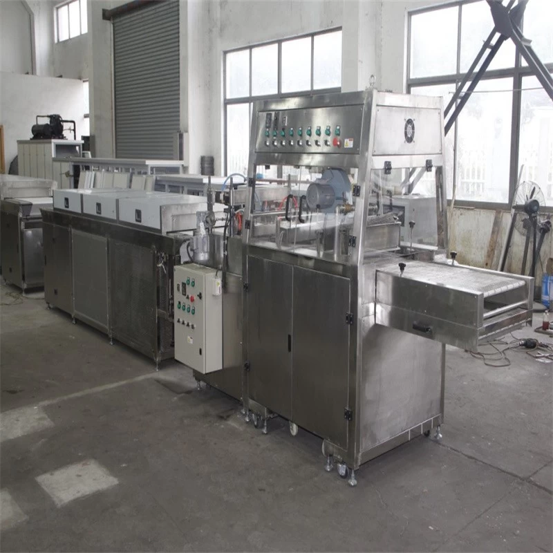 China Newest designed high effect full-automatic chocolate coating/enrobing machine manufacturer