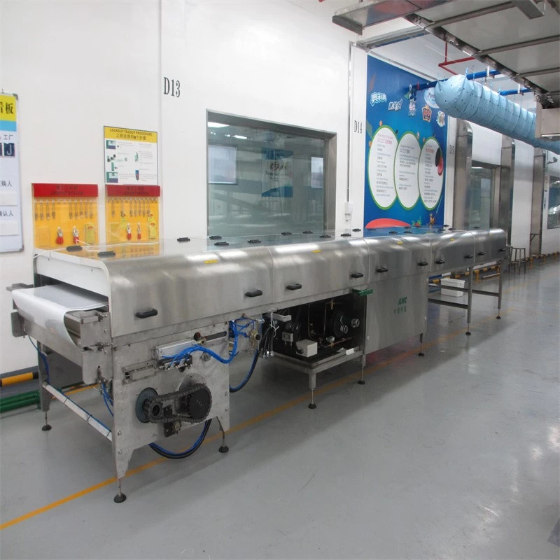 China Sistema de túnel de resfriamento de salgadinhos de chocolate para processamento industrial AMC fabricante