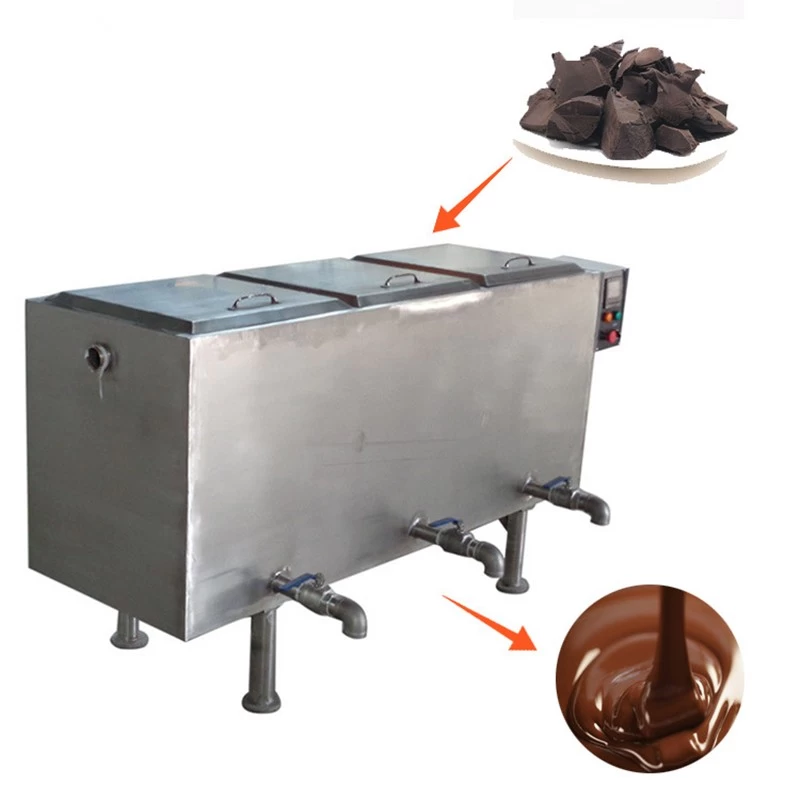 الصين الفولاذ المقاوم للصدأ تسخين كهربائي الشوكولاته زبدة الكاكاو آلة صهر الشوكولاتة آلة صهر الصانع