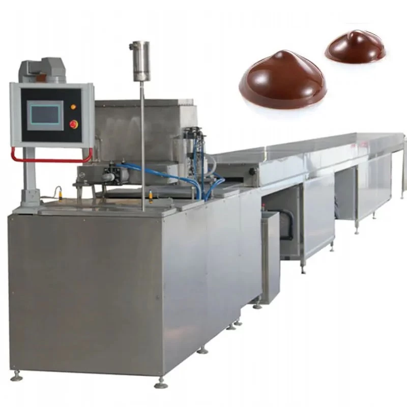 China Stainless Steel Automatic Chocolate Depositing Line China Chocolate Chip Depositing Machine factory manufacturer