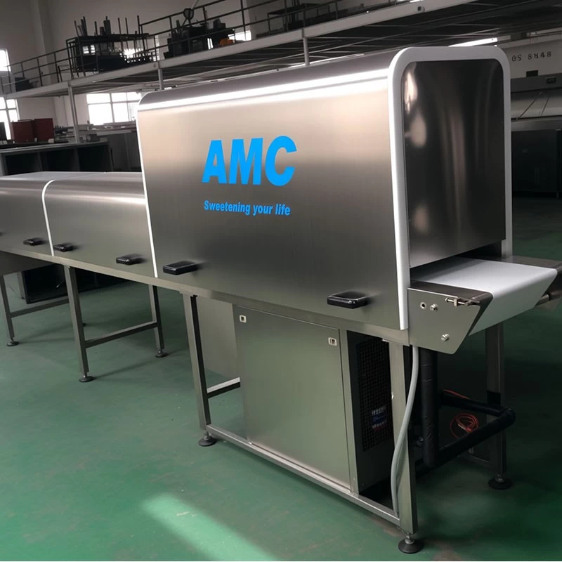 China Custom-buit High-efficiency Small Cooling Tunnel for Chocolate Snack Food manufacturer