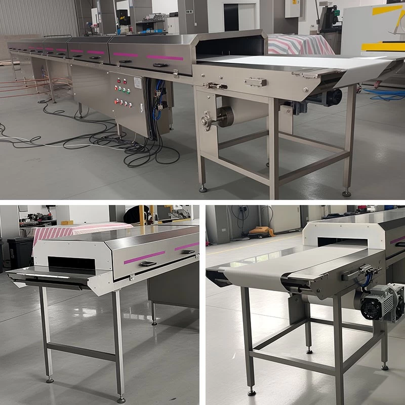 Custom Design Stainless Steel Food Cooling Tunnel Conveyor and Chocolate Equipment - COPY - d913if
