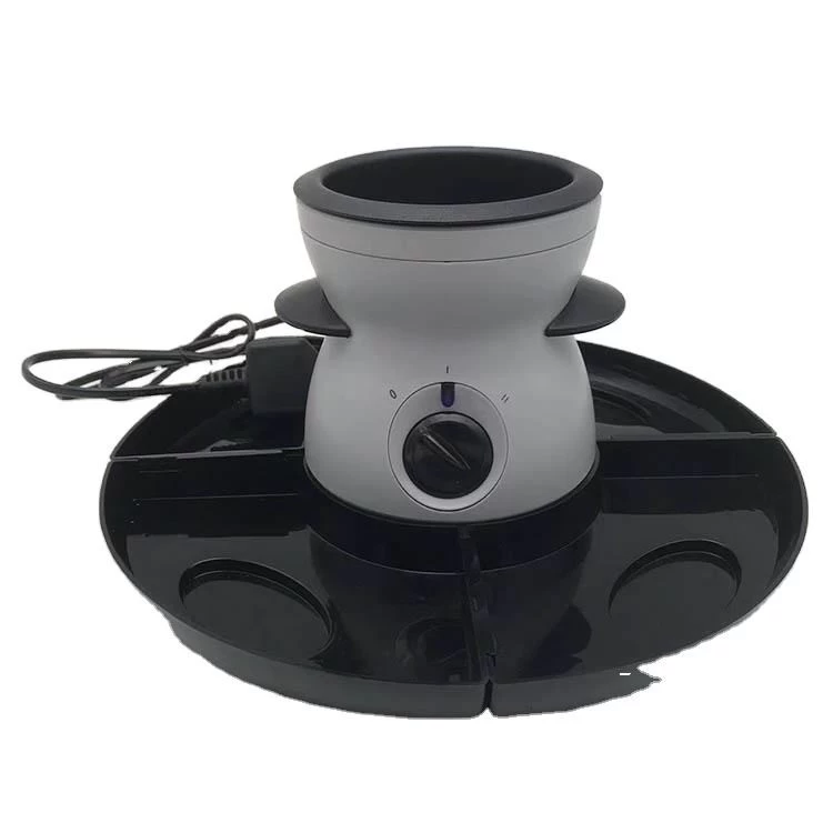 China High Quality Chocolate Fondue Set Mini Size Electric Chocolate Melter Party Sets Melting Pot manufacturer