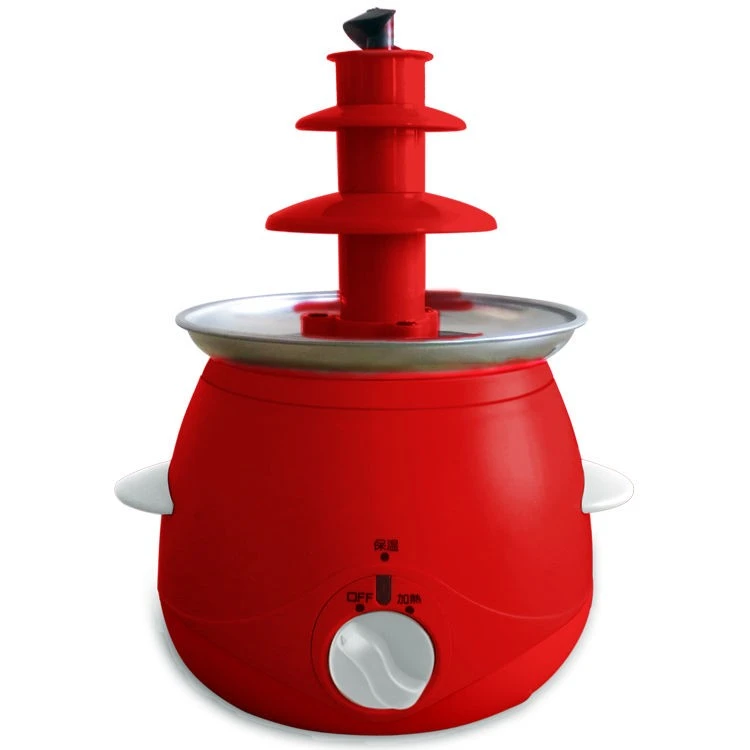 China 3 Tier Commercial Home Used Electric Chocolate Melting Pot Chocolate Fondue for Food Machinery manufacturer