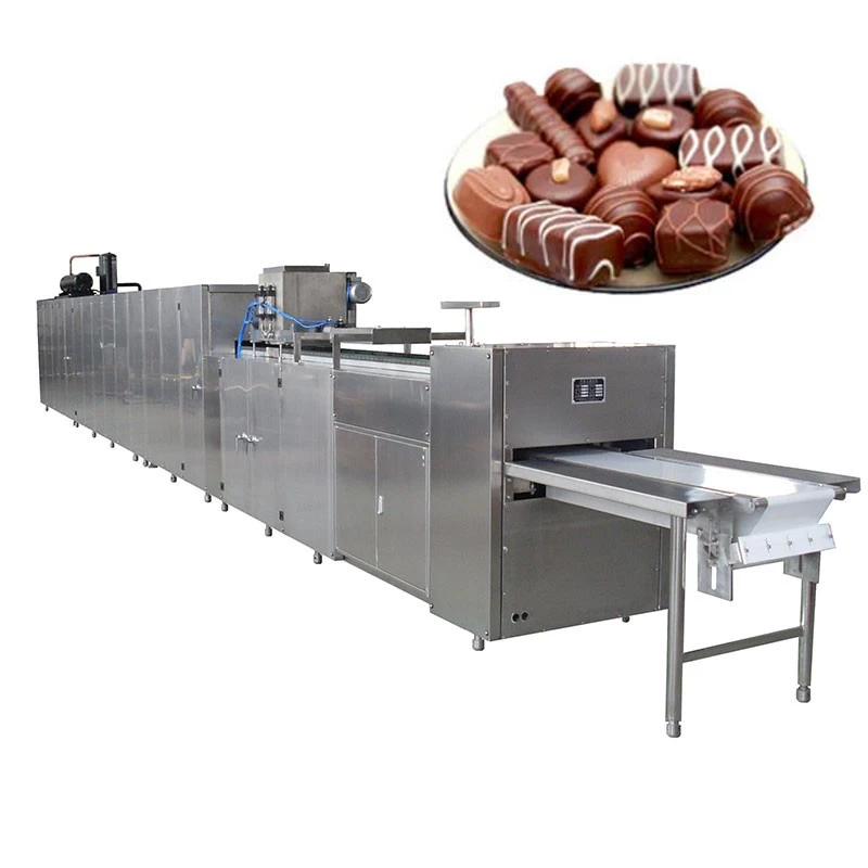 China Fully Automatic Chocolate Molding Machine with Cooling Tunnel Chocolate Depositing Line manufacturer