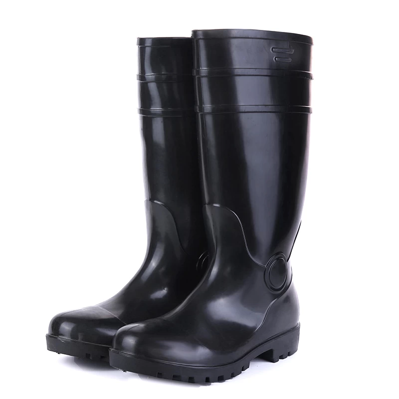 805 Anti slip steel toe puncture resistant pvc safety boots