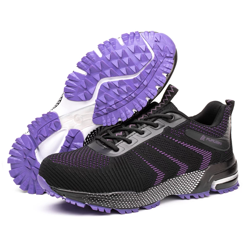 763 Non-slip soft rubber sole anti puncture fashion sport safety shoe sneaker steel toe