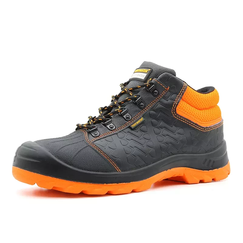TM031 CE oil water resistant anti slip steel toe prevent puncture industrial leather safety shoes