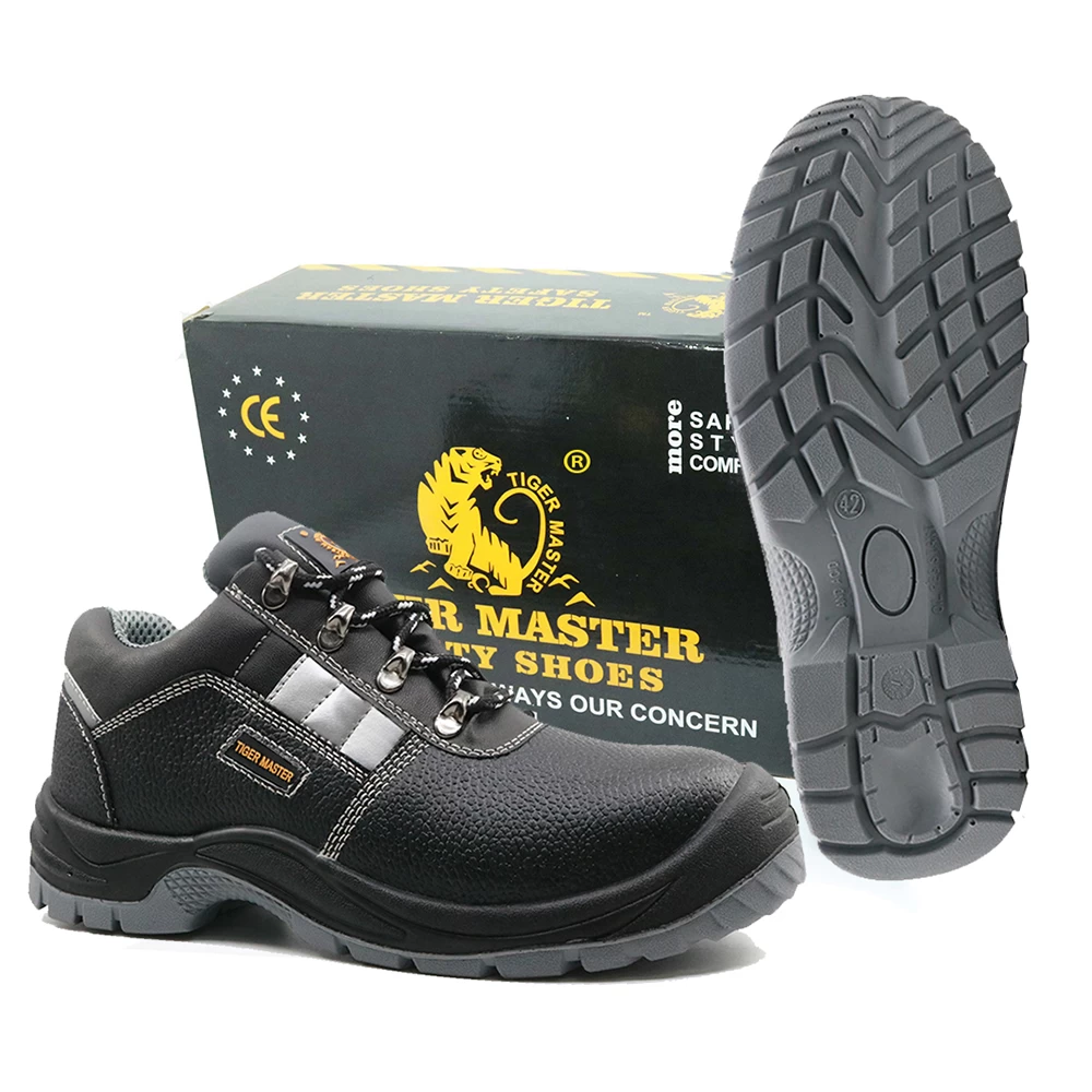 Tm004l ce en345 s3 tigre master marca biqueira de aço meia placa sapatos de segurança industrial