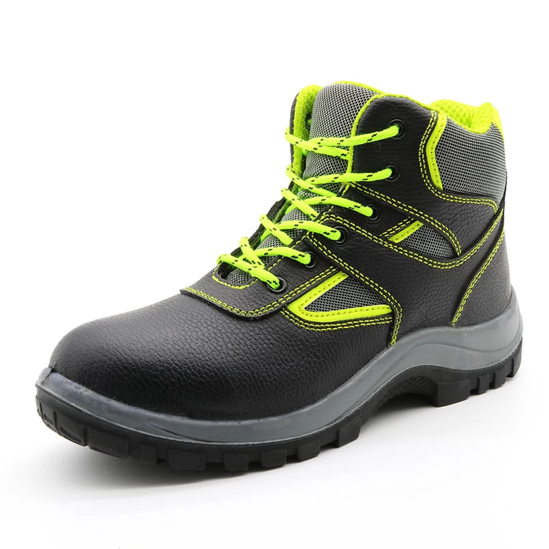 China TM014 Sapatos de segurança anti-furo antiderrapantes com biqueira de aço resistente a óleo para construção fabricante