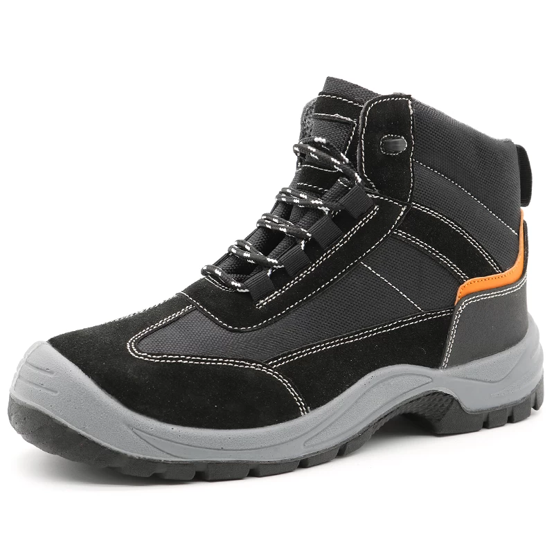 TM2021 Slip oil resistant suede leather steel toe prevent puncutre unisex sport safety boots
