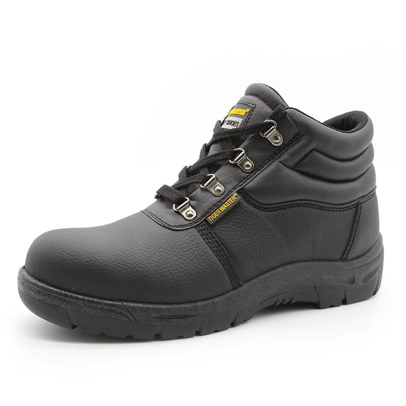 HS5005 Chaussures de sécurité en PVC antidérapantes à semelle en pvc résistantes à l'huile et à l'orteil en acier