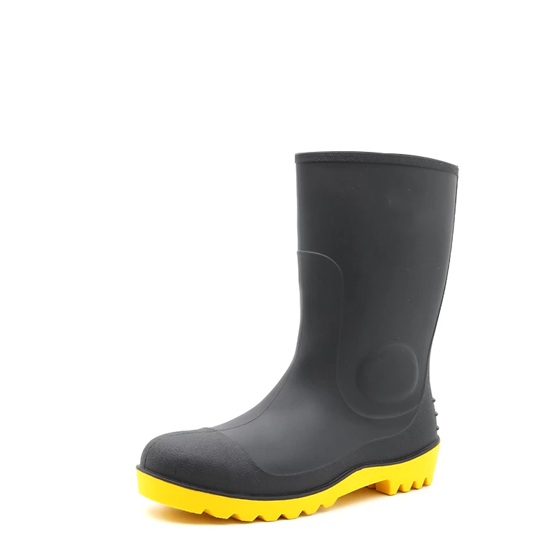 106-4防滑油酸碱钢头PVC安全雨胶靴CE