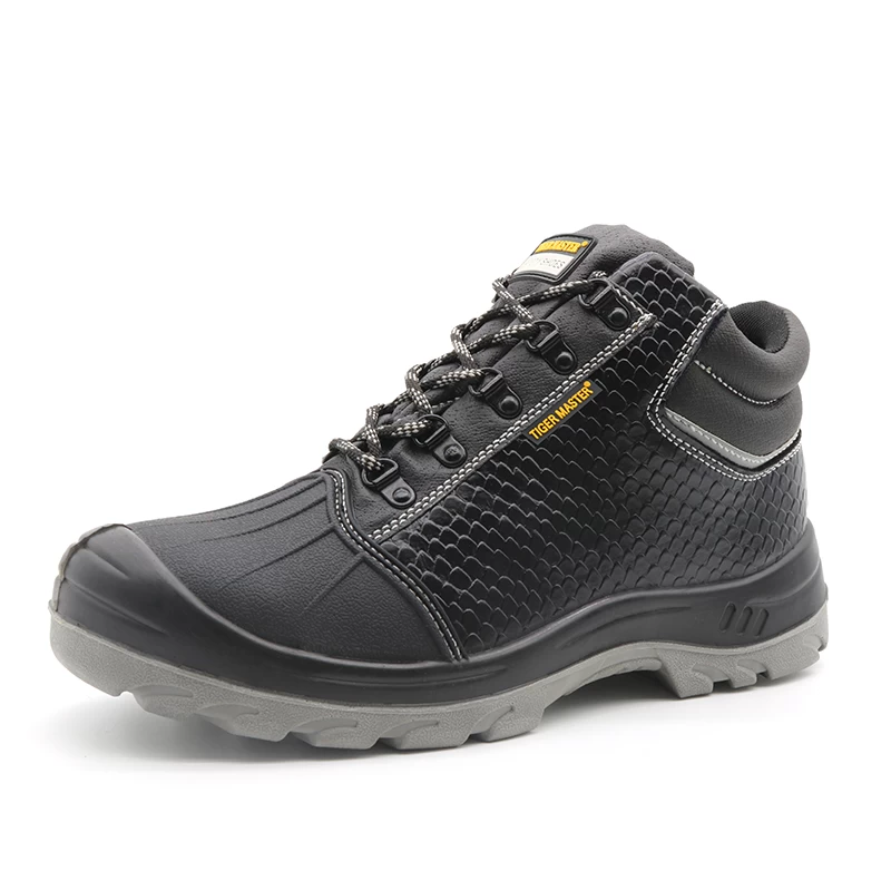TM030 Oil acid resistant non-slip pu sole steel toe puncture proof antistatic industrial safety shoes for men
