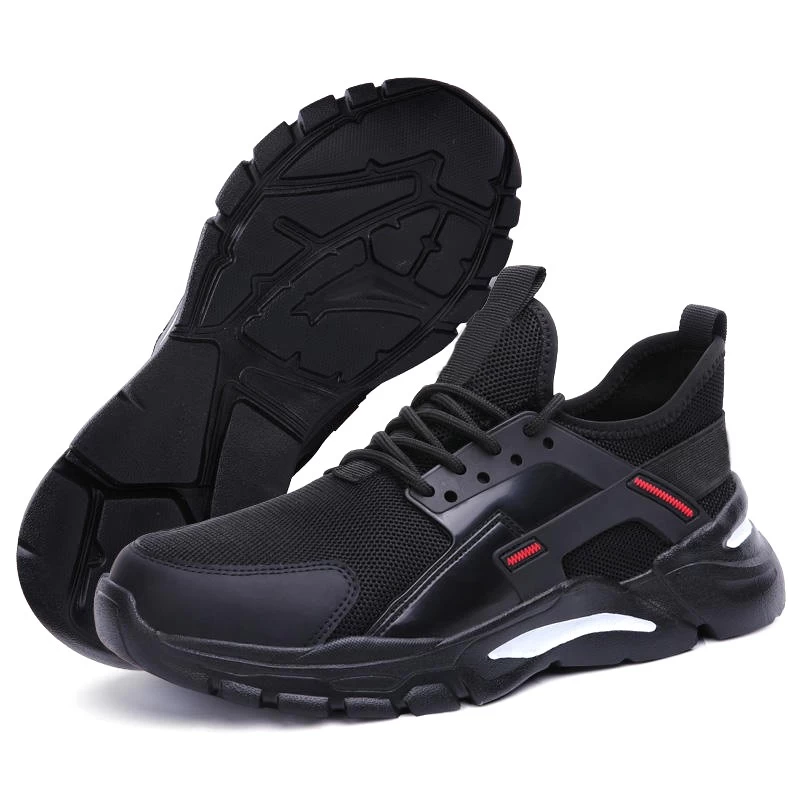 2038 アンチ スリップ ソフト eva 唯一の鋼のつま先穿刺証拠男性のための軽量ファッション スポーツ安全靴