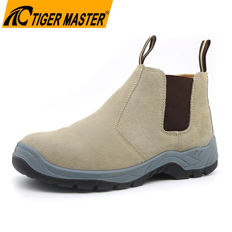 TM033 Противоскользящая полиуретановая подошва, дешевая легкая небезопасная обувь для мужчин без шнурков