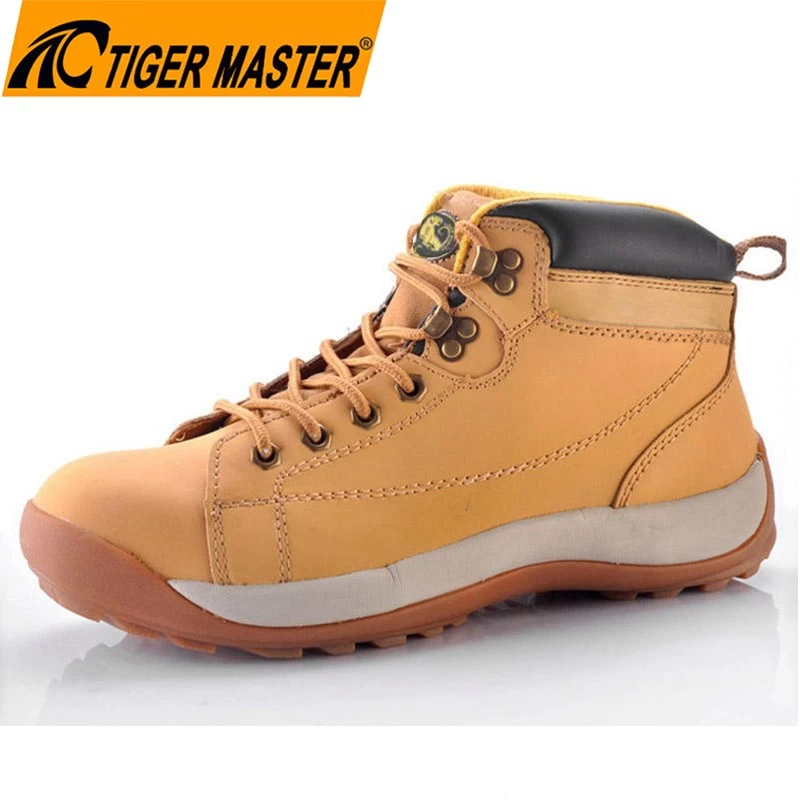 TM150 shock absorber eva rubber sole steel toe outdoor hiking safety shoes for men