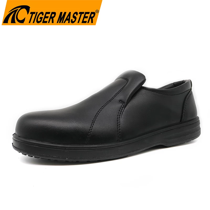 TM069 Zapatos de seguridad ejecutivos con punta de material compuesto antideslizante para evitar perforaciones sin cordones